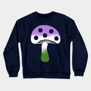 Genderqueer Pride Mushroom Crewneck Sweatshirt